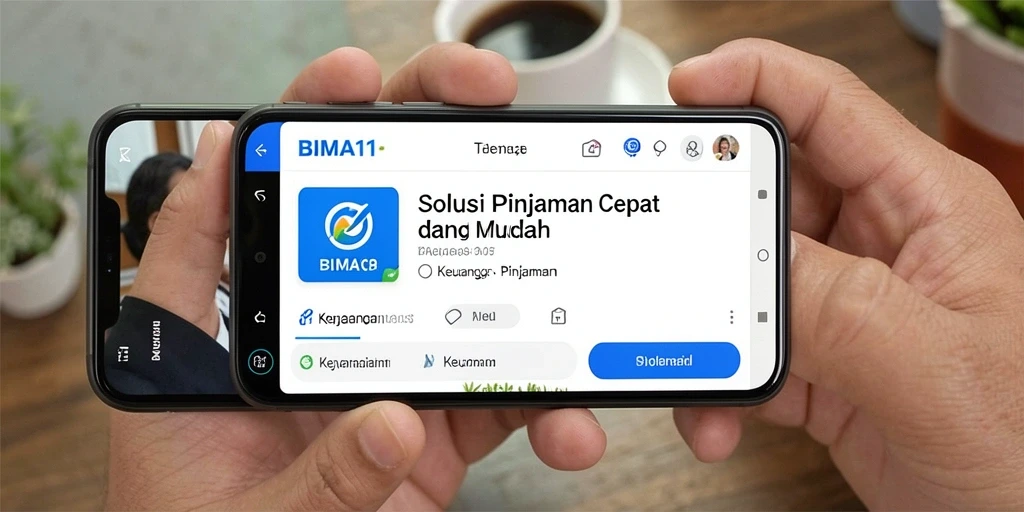 Tampilan antarmuka pengguna yang ramah dan fungsional dari aplikasi Pinjaman.
