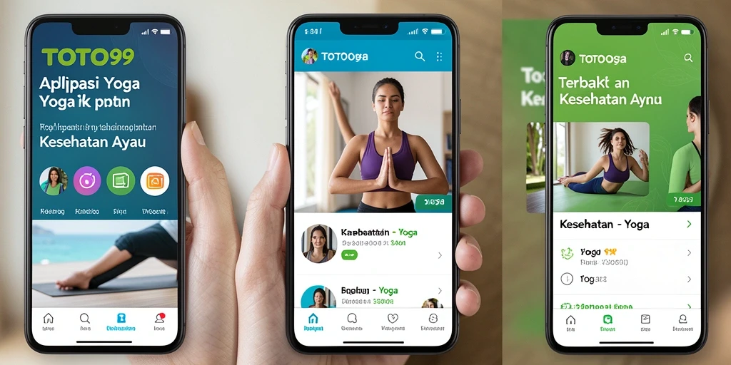 Antarmuka aplikasi TOTO99 menampilkan berbagai sesi yoga yang interaktif.